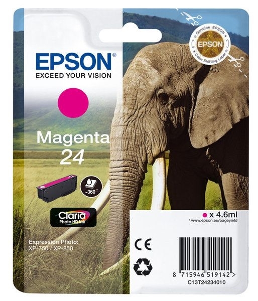 Epson Singlepack magenta 24 Claria T2423