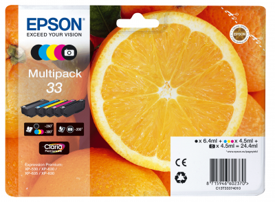 Epson Tinte Multipack 5-Farben 33 T3337 Epson Tinte Multipack 5-Farben 33 T3337