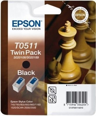 Epson Tinte schwarz 2erPack , T05114210 Epson Tinte schwarz 2erPack , T05114210