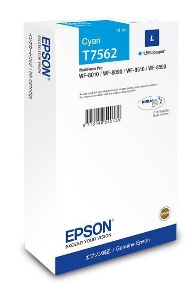 Epson ink cartridge cyan L -  C13T756240