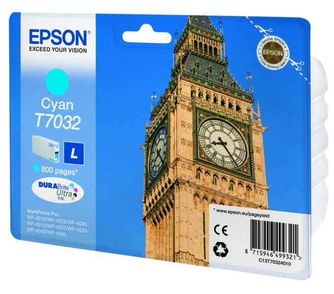 Epson ink cartridge cyan , T70324010