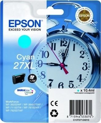 Epson Tintenpatrone cyan XL - C13T27124010 Epson Tintenpatrone cyan XL - C13T27124010
