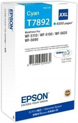 Epson ink cartridge cyan XXL -  C13T789240