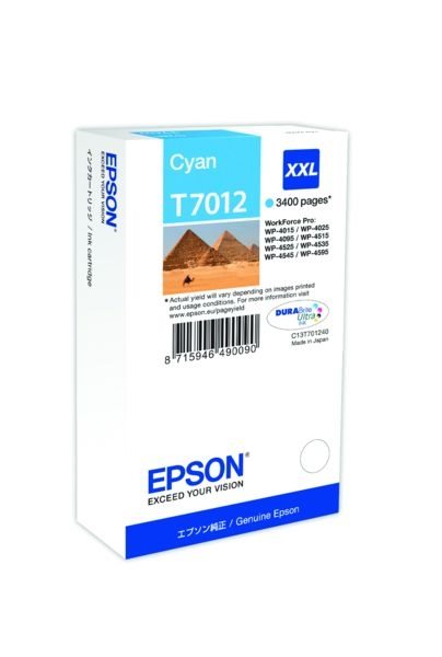 Epson ink cartridge cyan XXL , T70124010