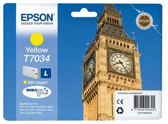 Epson ink cartridge yellow , T70344010