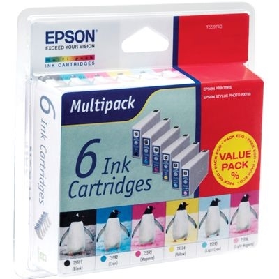Epson Tintenpatrone Multipack (c,m,y,lc,lm,bk), T5