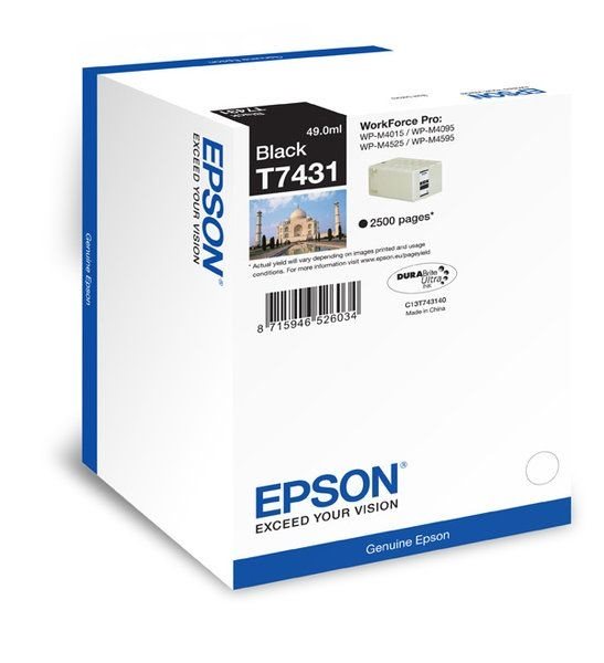 Epson Tintenpatrone schwarz 2.5K T7431 Epson Tintenpatrone schwarz 2.5K T7431