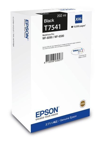 Epson ink cartridge black XXL -  C13T754140