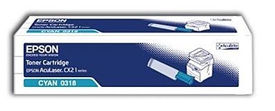 Epson Toner cyan für CX21N, C13S050318 Epson Toner cyan für CX21N, C13S050318
