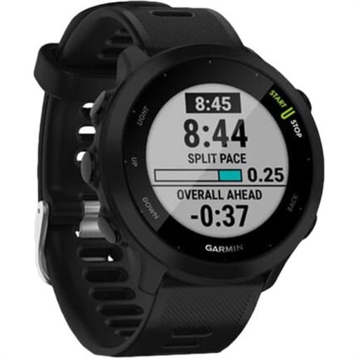 Garmin Forerunner 55 Schwarz Band: Silikon schwarz 42mm Bluetooth ANT+