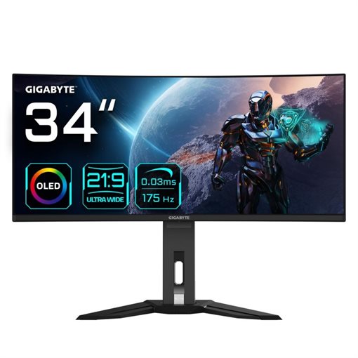 Gigabyte MO34WQC-EK 86,4cm 34Zoll 3440x1440Pixel WQHD