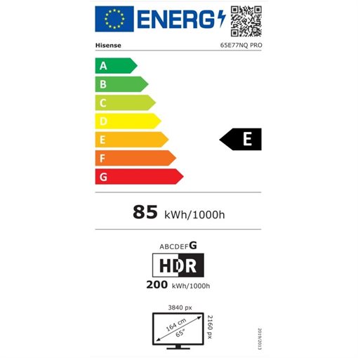 Hisense 65E77NQ PRO 164cm 65Zoll E77NQ PRO Series 2160p 3840x2160 HDR