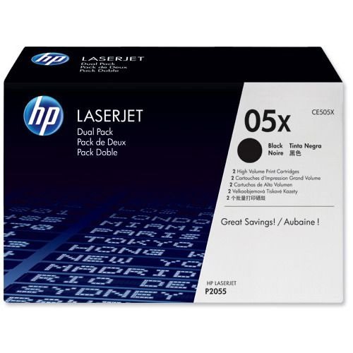 HP 05X original HC Toner schwarz - CE505XD HP 05X original HC Toner schwarz - CE505XD