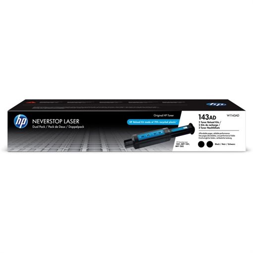 HP 143AD Original Toner Nachfüllkit 2er Pack - W1143AD