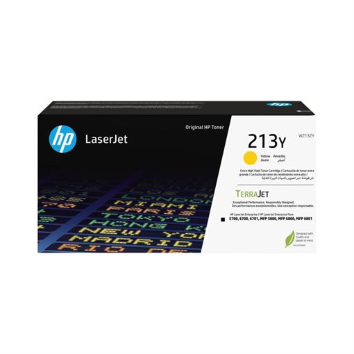 HP 213Y original Extra HC toner yellow - W2132Y HP 213Y original Extra HC toner yellow - W2132Y