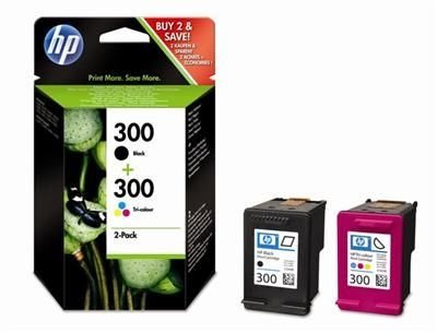 HP 300 original 2er-Pack Tinte schwarz - CN637EE HP 300 original 2er-Pack Tinte schwarz - CN637EE