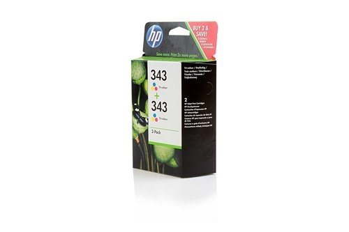 HP 343 original 2er-Pack Tinte cyan, magenta, gelb - CB332EE HP 343 original 2er-Pack Tinte cyan, magenta, gelb - CB332EE