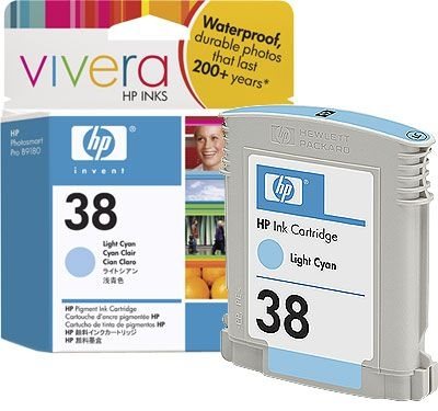 HP 38 original Tinte cyan - C9418A