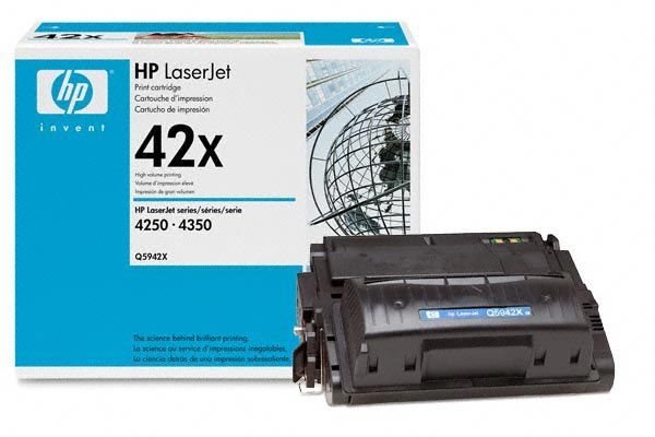 HP 42X original HC Toner schwarz - Q5942X HP 42X original HC Toner schwarz - Q5942X