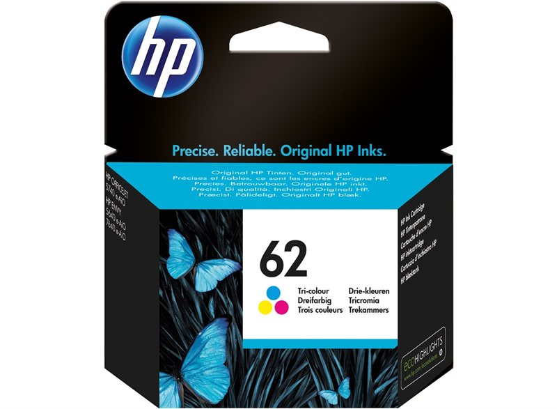 HP 62 original Tinte cyan, magenta, gelb - C2P06AE