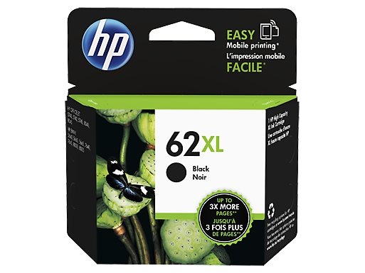 HP 62XL original HC Tinte schwarz - C2P05AE