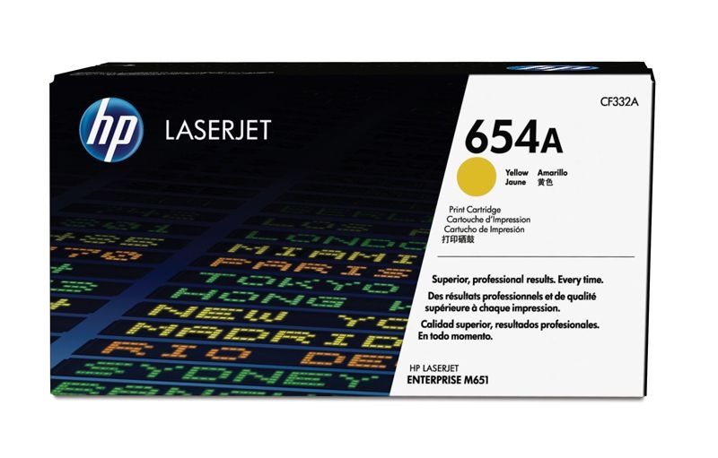 HP 654A original Toner gelb - CF332A HP 654A original Toner gelb - CF332A