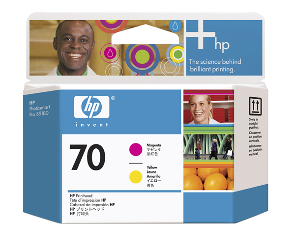 HP 70 magenta/gelb DesignJet Druckkopf - C9406A