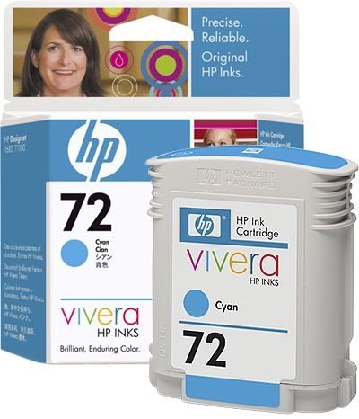 HP 72 original Tinte cyan - C9398A