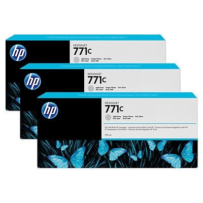 HP 771C original Triple Pack ink gray - B6Y38A