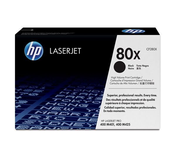 HP 80X original HC Toner schwarz - CF280X HP 80X original HC Toner schwarz - CF280X