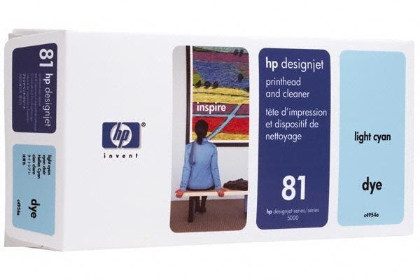 HP 81 cyan hell DesignJet Druckkopf und Druckkopfreiniger - C4954A HP 81 cyan hell DesignJet Druckkopf und Druckkopfreiniger - C4954A