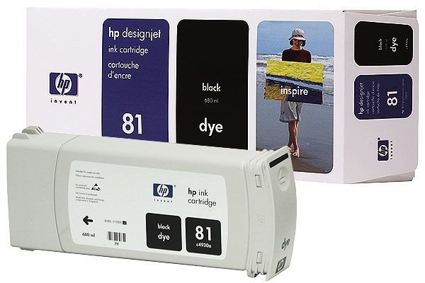 HP 81 original Tinte schwarz - C4930A