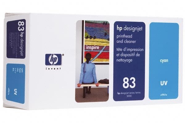 HP 83 cyan UV-Druckkopf und Druckkopfreiniger - C4961A HP 83 cyan UV-Druckkopf und Druckkopfreiniger - C4961A