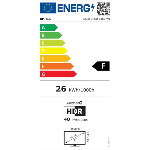 HP 8J4D8AA#ABB 68,6cm 27Zoll 2560x1440Pixel QHD