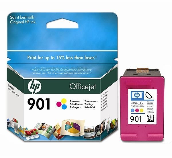 HP 901 original Tinte cyan, magenta, gelb - CC656AE HP 901 original Tinte cyan, magenta, gelb - CC656AE
