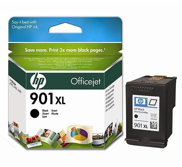 HP 901XL original HC Tinte schwarz - CC654AE HP 901XL original HC Tinte schwarz - CC654AE