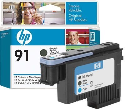 HP 91 Mattschwarz und cyan Druckkopf - C9460A HP 91 Mattschwarz und cyan Druckkopf - C9460A