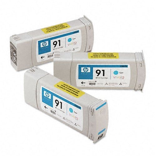 HP 91 original 3er-Pack Tinte cyan - C9483A HP 91 original 3er-Pack Tinte cyan - C9483A
