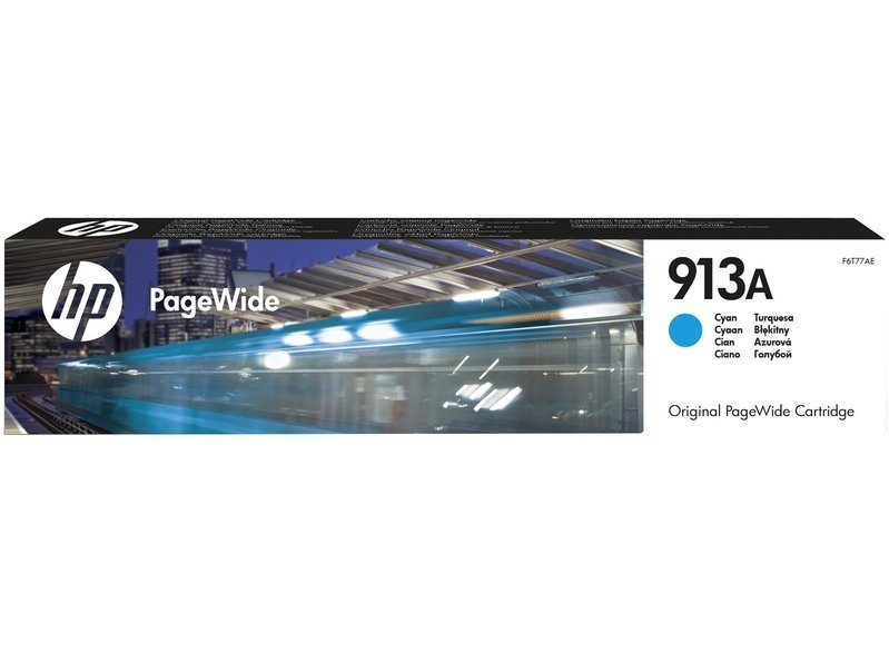 HP 913A original PageWide Tinte cyan - F6T77AE