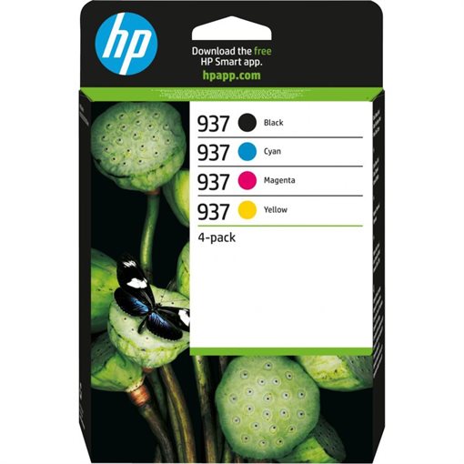 HP 937 original ink multi-bkcmy pack of 4 - 6C400NE HP 937 original ink multi-bkcmy pack of 4 - 6C400NE