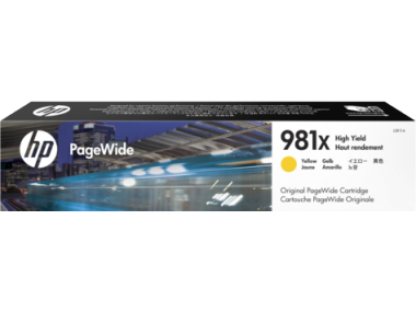 HP 981X original HC PageWide ink yellow - L0R11A
