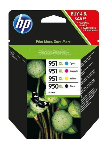 HP HP 950XL/HP 951XL original Xl Tinte schwarz, cyan, magenta, gelb - C2P43AE HP HP 950XL/HP 951XL original Xl Tinte schwarz, cyan, magenta, gelb - C2P43AE