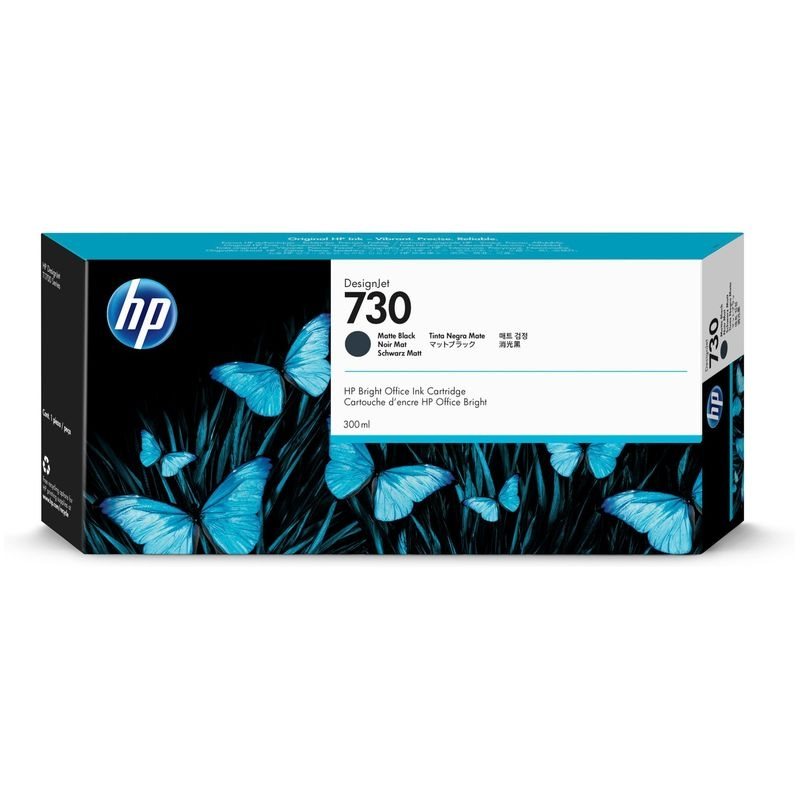 HP Original - 730 HC Tinte matt schwarz -  P2V71A