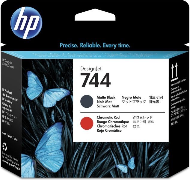 HP Original - Druckkopf mattschw. / chromrot