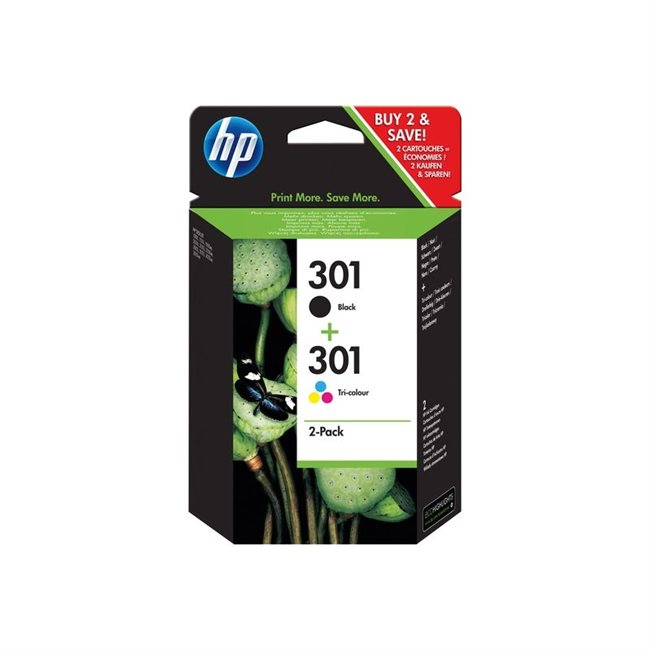 2 Cartouches compatibles HP 301XL Couleur