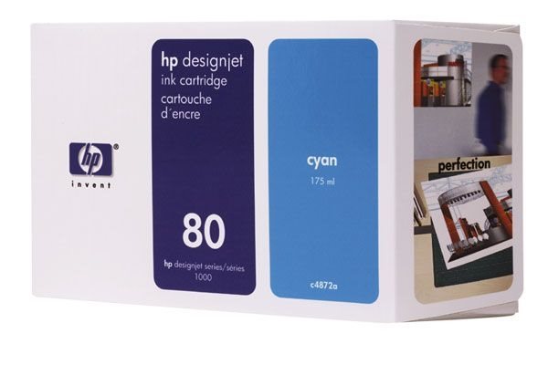 HP Tinte Nr. 80 für DJ 1050 cyan  - C4872A