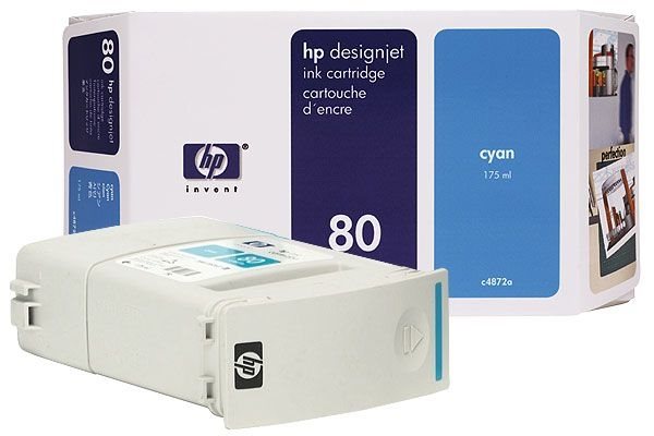 HP Tinte Nr. 80  für DJ 1050C/CM cyan  - C4846A