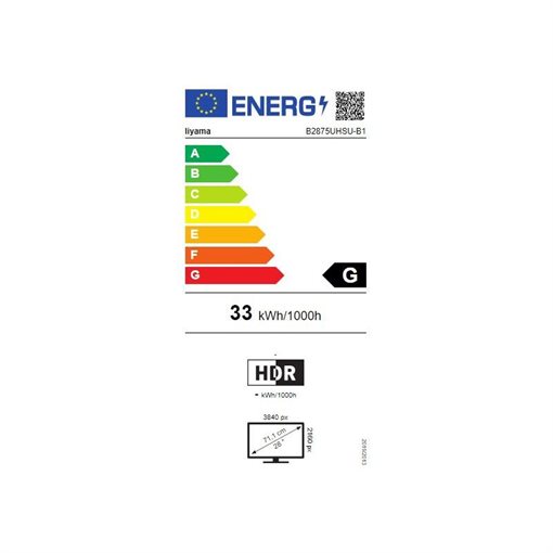 iiyama ProLite B2875UHSU-B1, 71,1 cm (28 Zoll) 3840 x 2160 4K