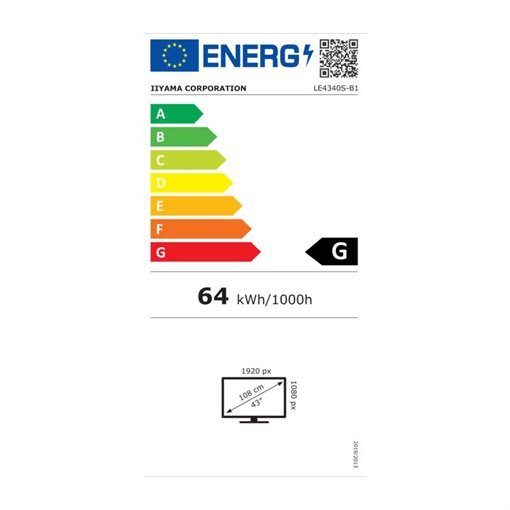 iiyama ProLite LE4340S-B1 - 108 cm (43 Zoll) Diagonalklasse