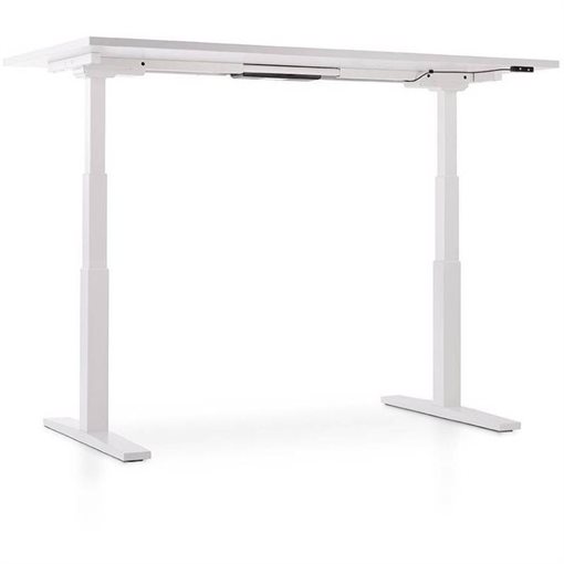 InWerk Schreibtisch hvst, Imperio Lift Q2 Weiß/Weiß B180cm x T80cm